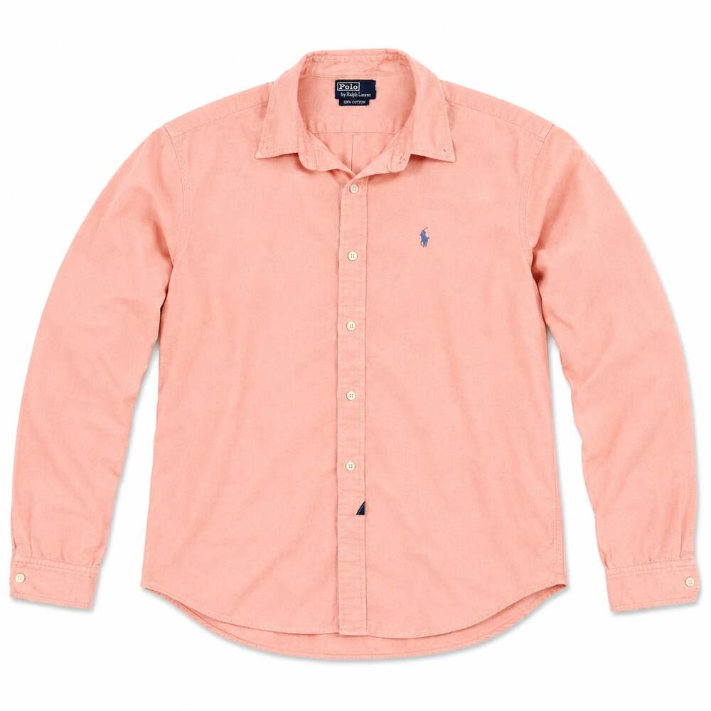 VTG Polo Ralph Lauren Men's Classic Fit Long Sleeve Garment-Dyed Oxford Button-D
